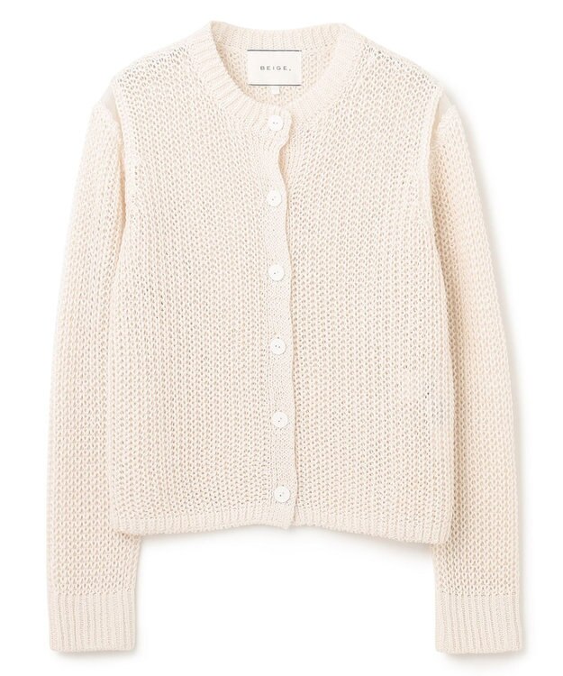BEIGE， OLIVIER / ニットカーディガン Ecru