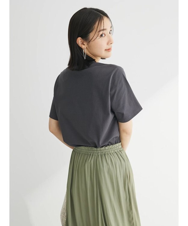 Green Parks 汗染み防止クルーネックＴシャツ Dark Gray