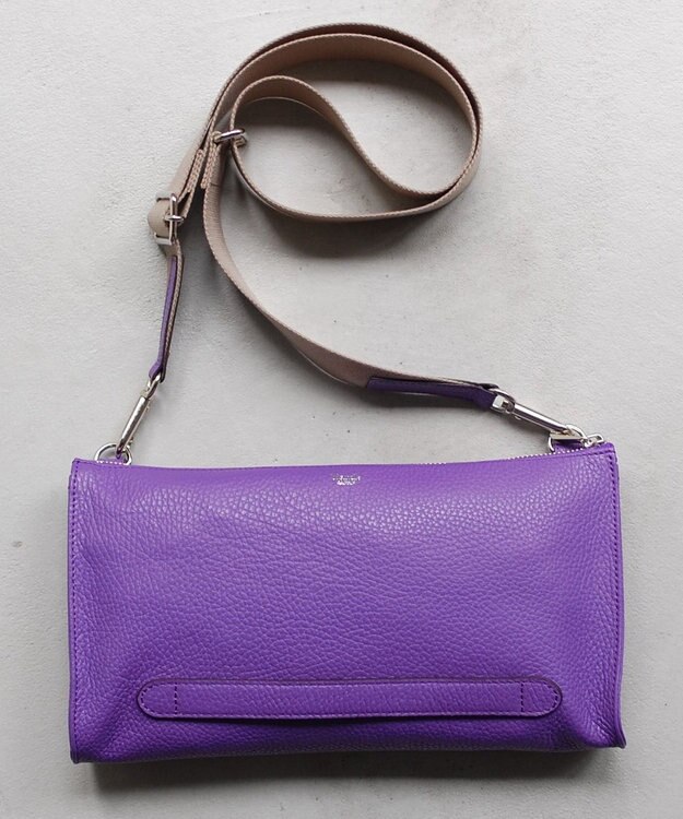 blancle シュリンクレザー クラッチショルダー PURPLE