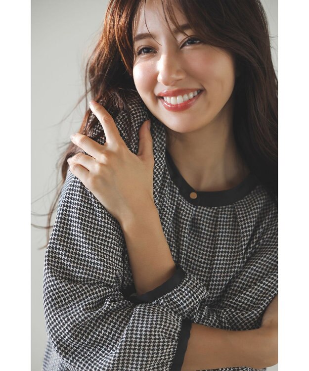 ANY SIS 【WEB・一部店舗限定】エニポカシリーズ ブラウス 千鳥