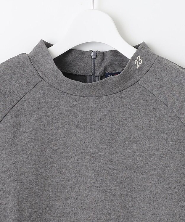 23区GOLF 一枚でスタイリングが完結！【WOMEN】【WEB限定】モックネック ワンピース 体型カバー グレー系