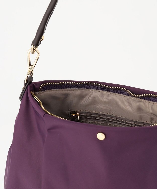 J.PRESS LADIES 【WEB限定カラーあり・2way】 ナイロン ショルダー バッグ パープル系
