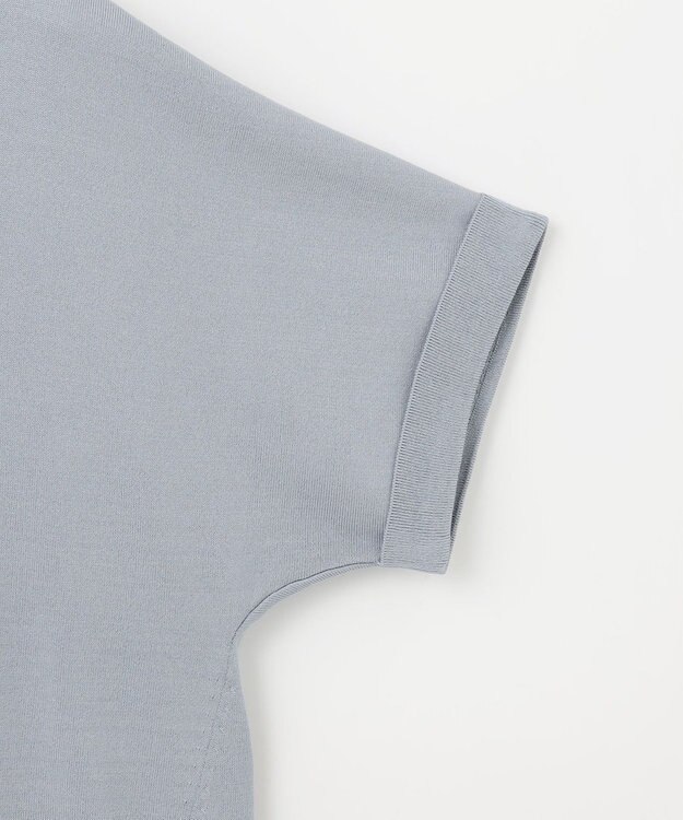 J.PRESS LADIES L 【洗える・抗菌防臭】FABRIC COMBI ニット サックスブルー系