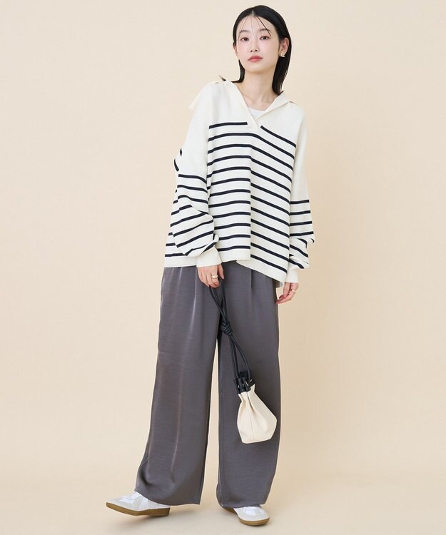 AMERICAN HOLIC セーラーカラーニットプルオーバー Ivory