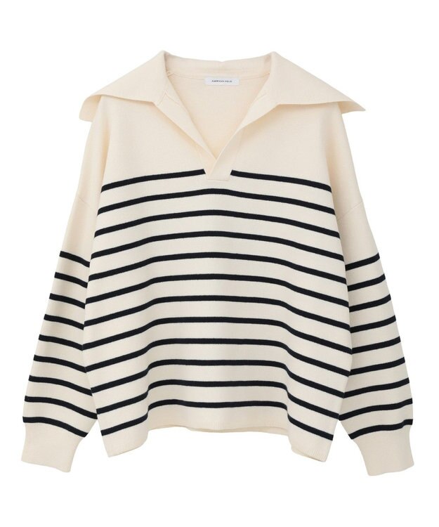 AMERICAN HOLIC セーラーカラーニットプルオーバー Ivory