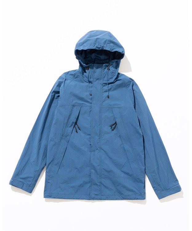 JOSEPH ABBOUD MOUNTAIN 【CREA掲載・ECO撥水/軽量/抗菌性/ライナードッキング対応】タスランワッシャー マウンテン パーカー ブルー系