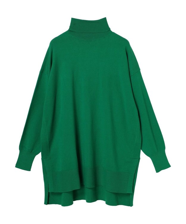 Green Parks もちやわ　タートルニットチュニック Green