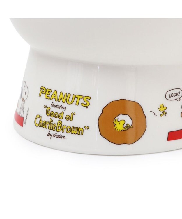 PET PARADISE スヌーピー 高さのある フードボウル 小型犬 ホワイト