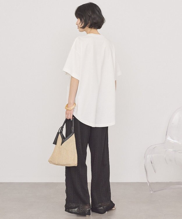 AMERICAN HOLIC PORTLAND裾ラウンドTシャツ Off White