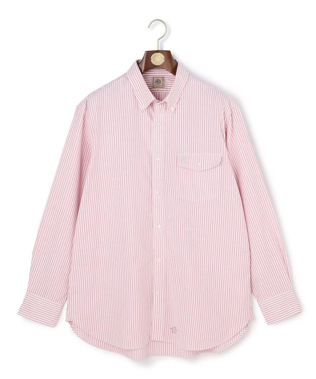 J.PRESS MEN 【KING SIZE】【IVY SHIRTS / 8色展開】オックスフォードオーバル シャツ /B.D. レッド系1