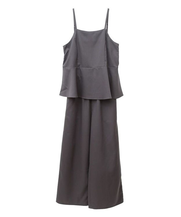 Green Parks ・ＥＬＥＮＣＡＲＥ　ＤＵＥ　ペプラムサロペット Charcoal Gray