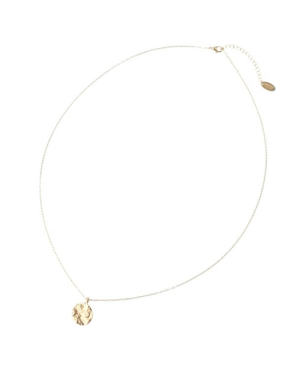 AMERICAN HOLIC テクスチャーコインネックレス Gold