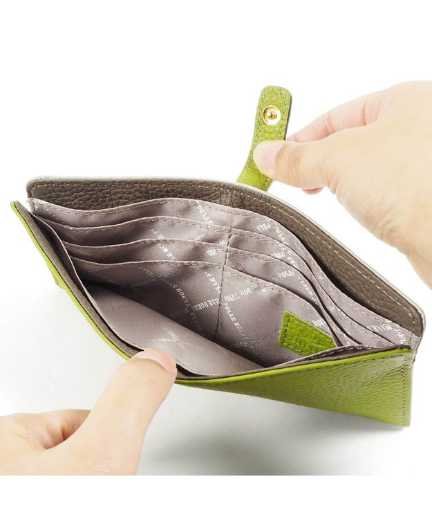 PELLE BORSA スリムウォレット Reinette Goods レネットグッズ 4707 グリーン