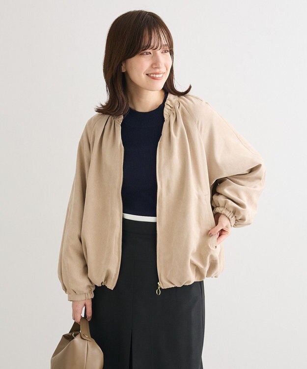 Green Parks 袖口金釦リブニットプルオーバー Dark Navy