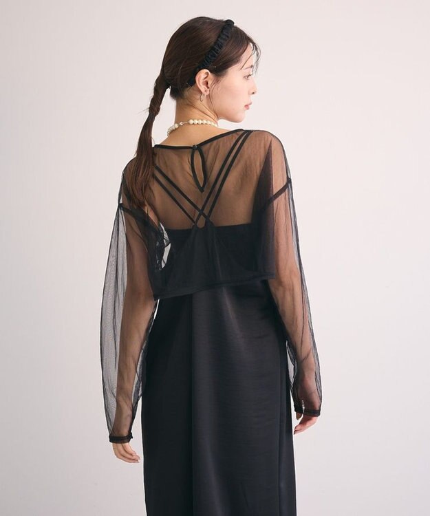 Green Parks ・Ｒａｉｌｍｅ　ＳＥＴ３点　チュールビスチェキャミワン Black