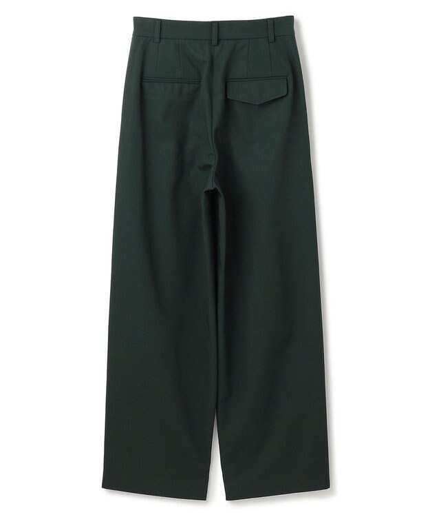 BEIGE， 【洗える】GAZANIA / コットンチノ2タックワイドパンツ Forest Green