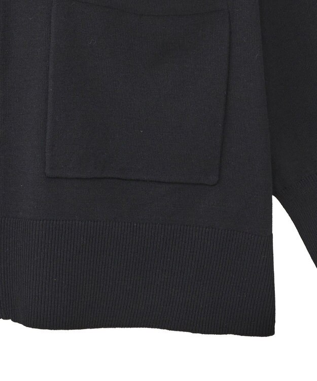 Green Parks アンチピリングゆるｚｉｐカーディガン Black