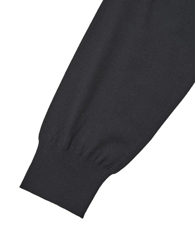 Green Parks アンチピリングゆるｚｉｐカーディガン Black