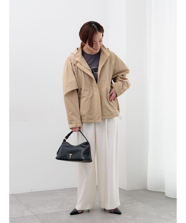 Te chichi シャイニーワイドパンツ(セットアップ可) オフホワイト