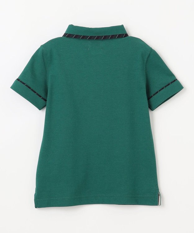 J.PRESS KIDS 【100-130cm】カノコ バックブル 半袖ポロシャツ グリーン系