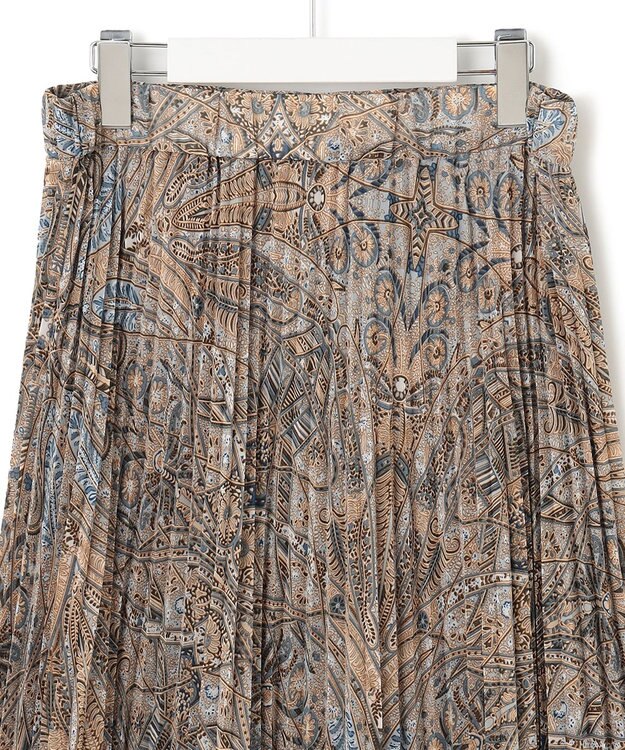 J.PRESS YORK STREET 【WOMEN】エアリープリーツ デザインスカート ブルー系5