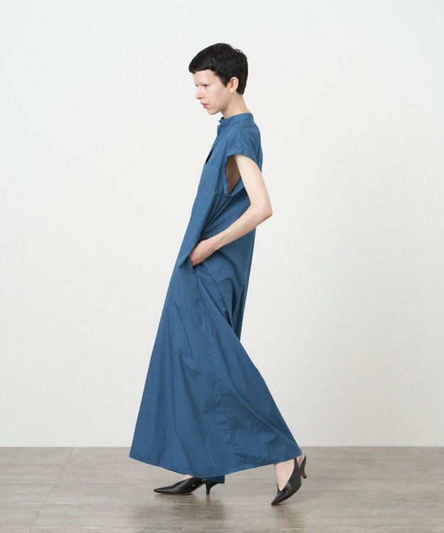 ATON COTTON LAWN | ジャンプスーツ NAVY