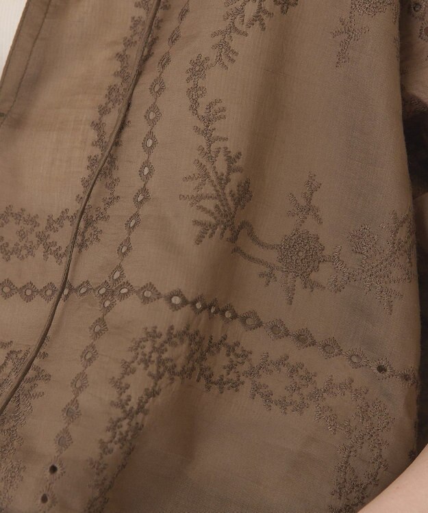 AMERICAN HOLIC スキッパーレースブラウス Mocha