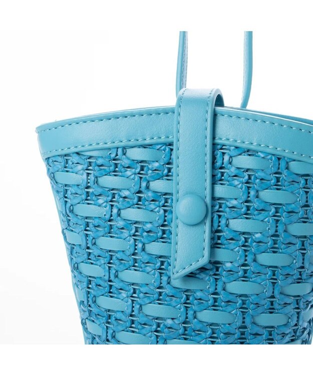 UNBILLION kakatoo ハンドメッシュバケツスマホショルダー ブルー