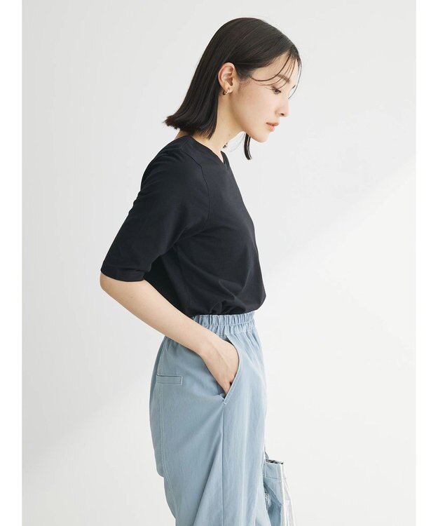 Green Parks ・ＳＵＧＡＲ　ＳＰＯＯＮ　２ｗａｙハーフスリーブＴＥＥ Black