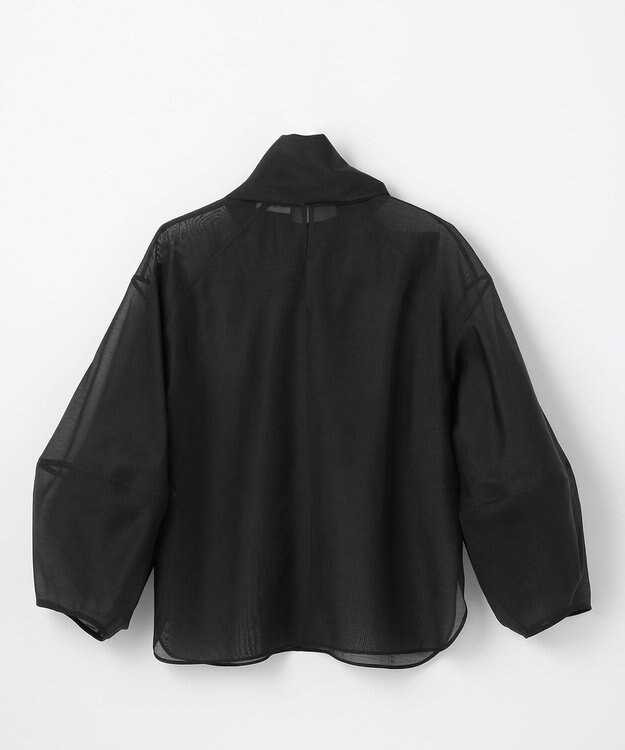 NAVE 【Nave・手洗い可】オーガンジーブラウス ブラック系