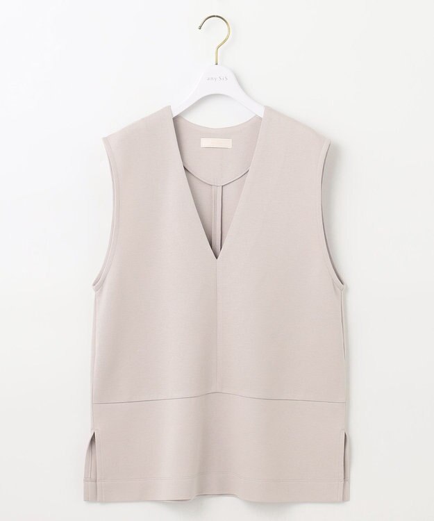 ANY SIS 【3点セット】スリーピース セットアップ ローズグレー×グレー