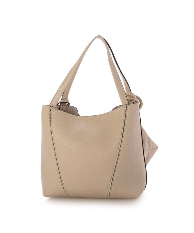 UNBILLION カシュカシュ cachecache / ジグザグステッチ変形ミニバッグ アイボリー