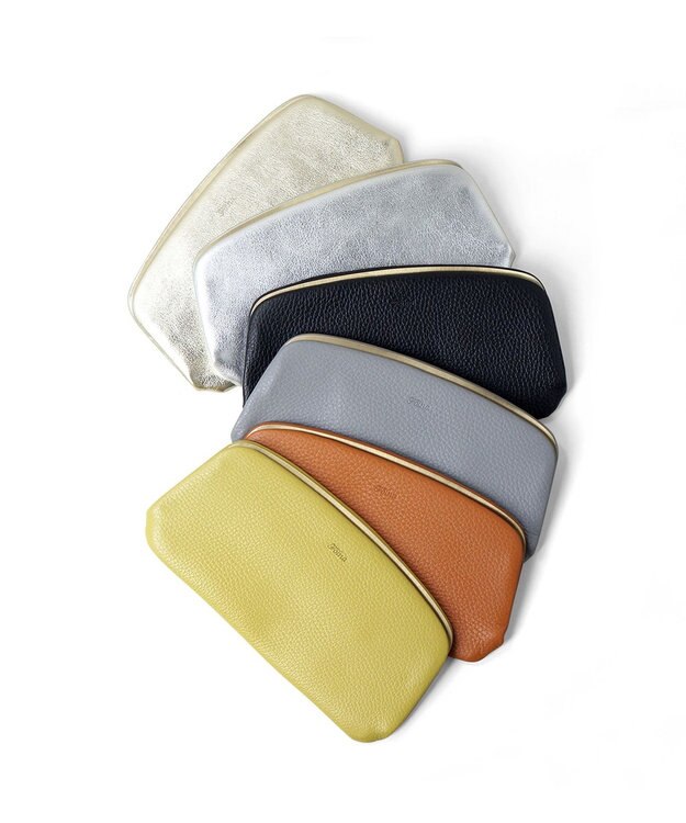 FOLNA RD ロング天溝がま口 財布 ブラック