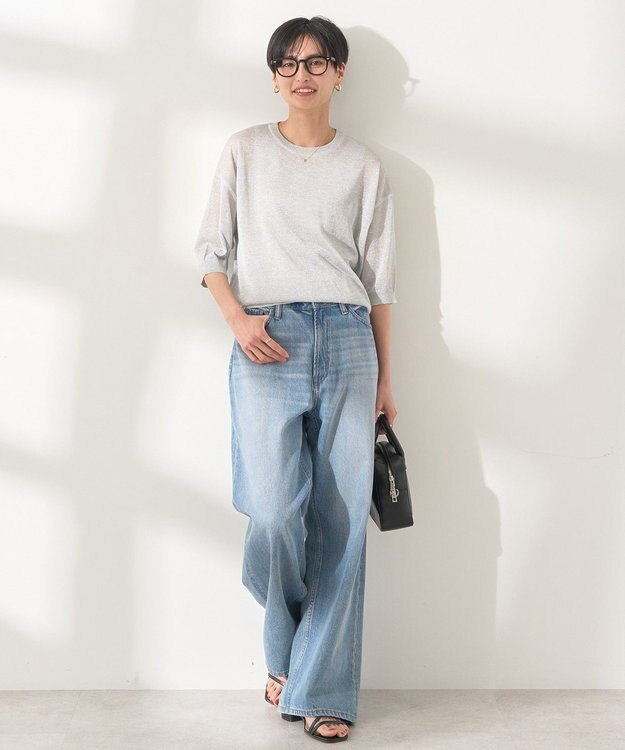 AMERICAN HOLIC ラメシアーニット Light Gray