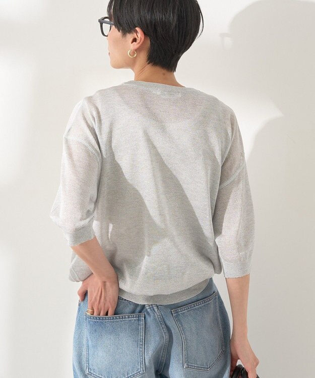 AMERICAN HOLIC ラメシアーニット Light Gray