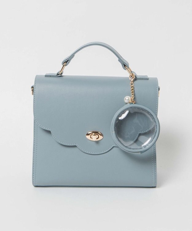 WEGO 【痛バ＆推し活グッズ】スカラップ痛ショルダー サックス