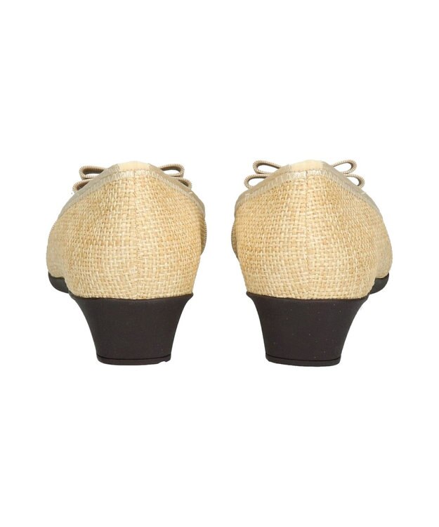 Bridget Birkin ＜2E＞【Bridget Birkin Walk】グログランリボン切替ウォーキングパンプス ベージュコンビ