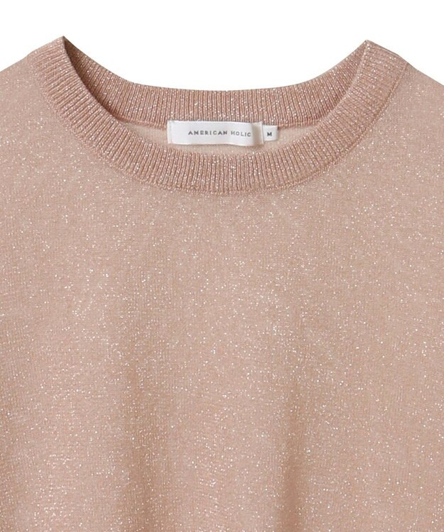 AMERICAN HOLIC ラメシアーニット Peach