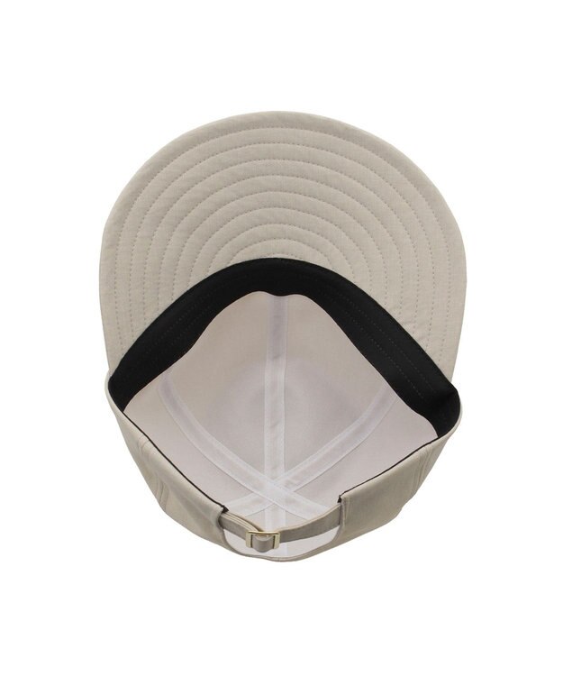 MOONBAT 【遮光100％/遮熱/UVカット】FURLA(フルラ)アーチロゴ ロングつば キャップ 帽子  手洗い可能/日本製 ベージュ