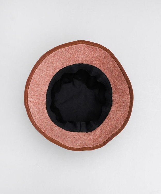 AURORA LANVIN en Bleu ランバン オン ブルー ボアバケットハット フューシャピンク