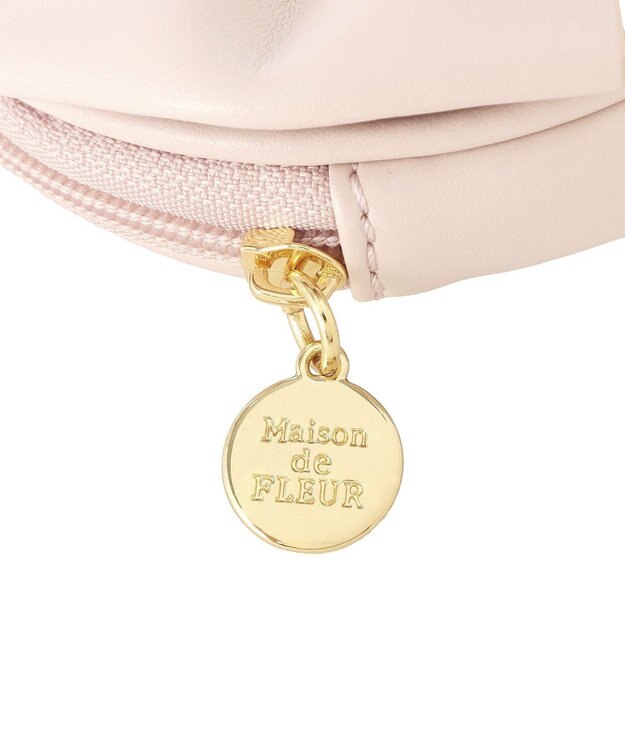 Maison de FLEUR ミニポーチ付きキルティングトートバッグ Pink
