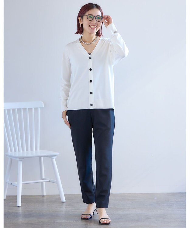 UNFILO 【新色追加】マイビューティニット カーディガン オフ