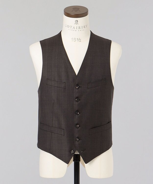 GOTAIRIKU 【Loro Piana Fabri】365 3ピーススーツ ダークブラウン系4