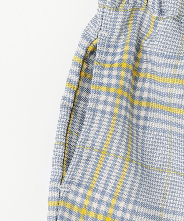 組曲 KIDS 【150-160cm】Chocolat de check キュロット ブルー×グレー系4