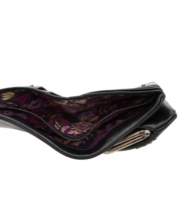 ANNA SUI マチルダ 口金二つ折り財布 クロ