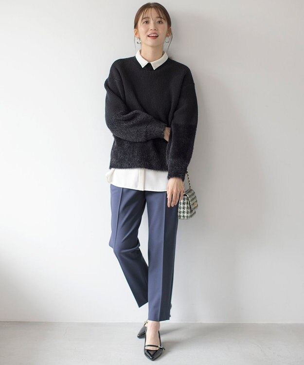 ANY SIS 【洗える】ビジュー ブラウス アイボリー