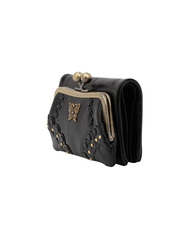 ANNA SUI マチルダ 口金二つ折り財布 クロ