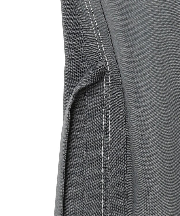 ICB 【WEB＆一部店舗限定】SerikaWorsted ノースリーブスキッパーブラウス ミディアムグレー