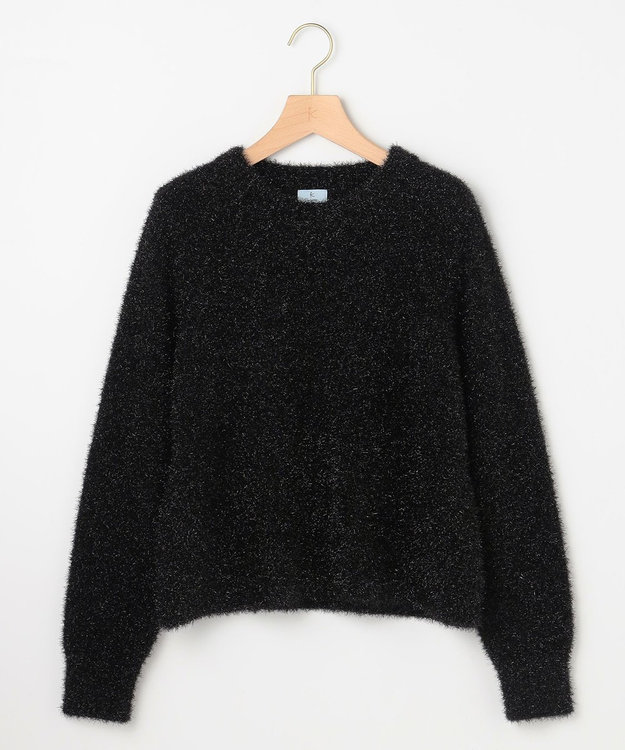 組曲 ラメシャギーニット ブラック系