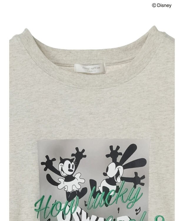 Green Parks オズワルド／グラフィック刺繍半袖ＴＥＥⅡ Oatmeal